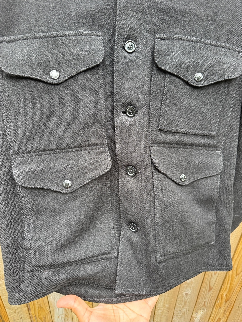 Filson Black mackinaw wool Jacket - Picture 7 of 10